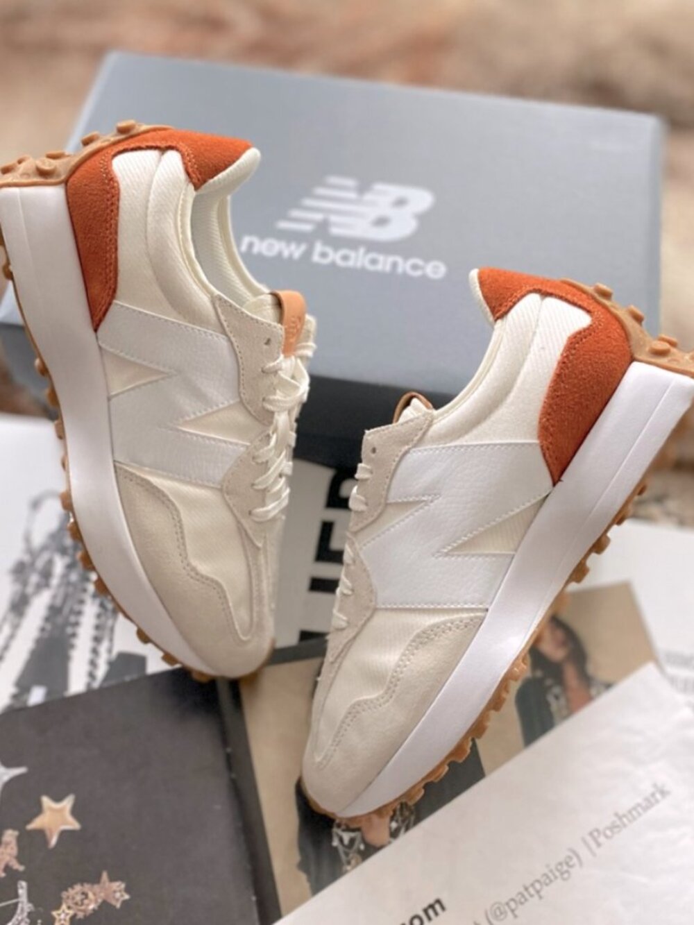 New Balance 327 Casual Womens Sneakers Shoes White Cream Onix various sizes